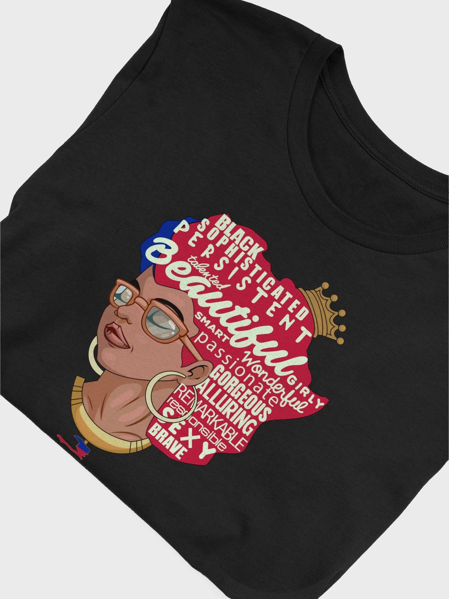 Black Beautiful Queen T-shirt product image (5)