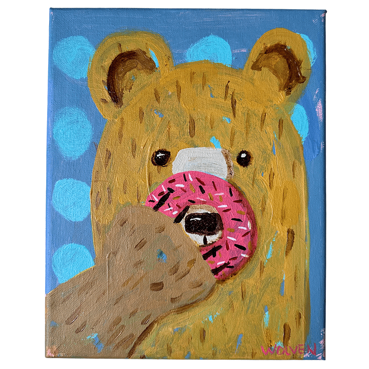 Original Painting: Crumb – The Bear of Delight product image (1)
