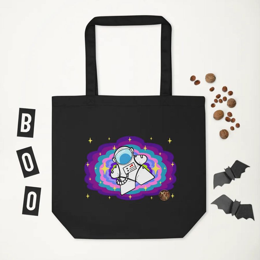 Meeple In Space Black Tote Bag product image (3)