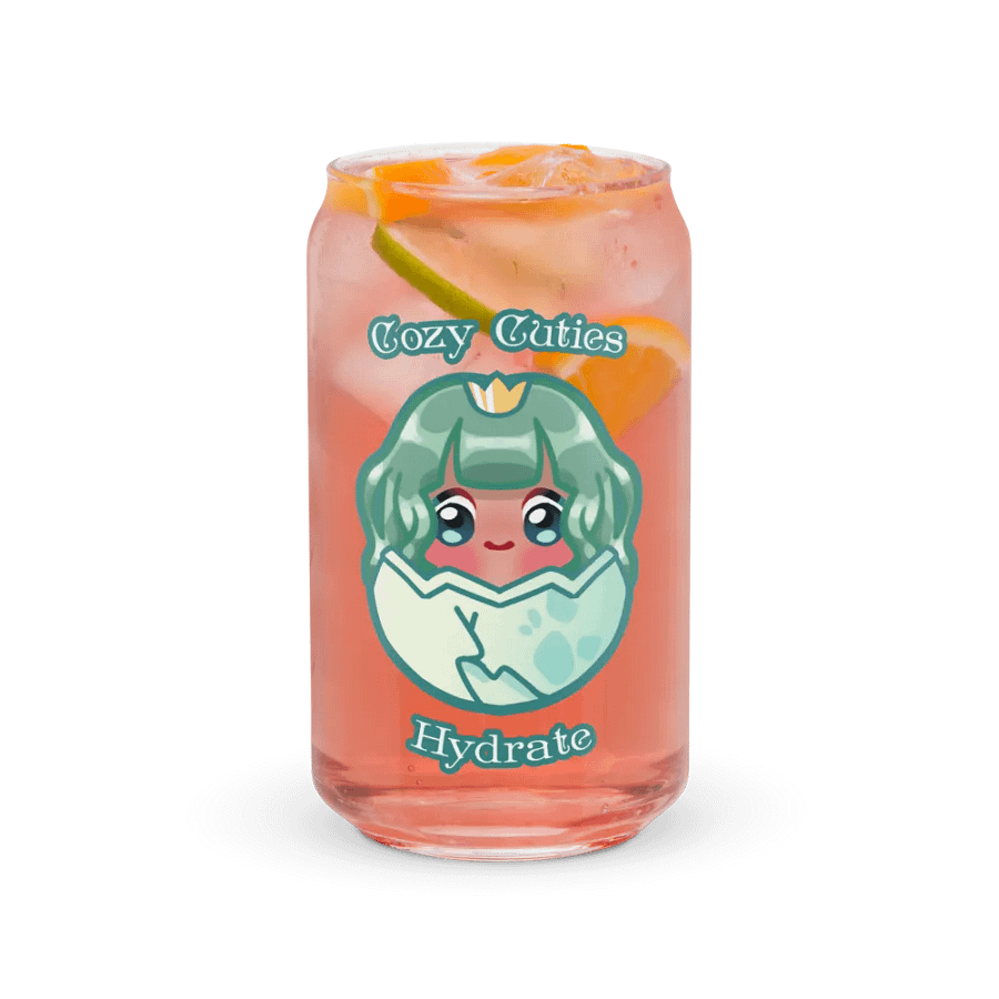 Cozy Cuties Hydrate Drinking Glass product image (37)