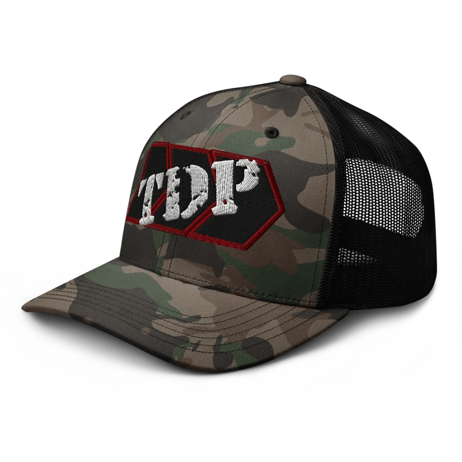 The Pulpit Camo Trucker Hat product image (6)