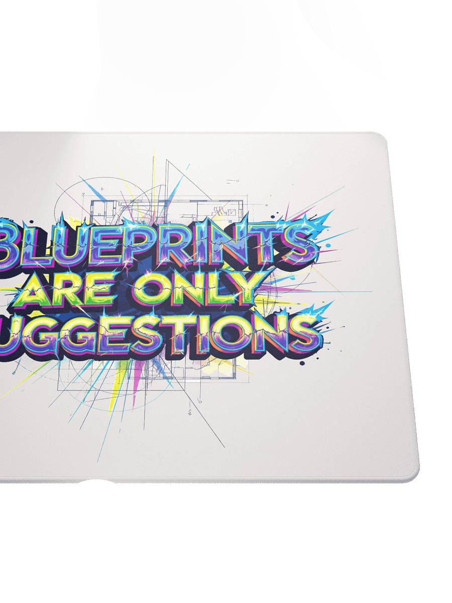 Blueprints Are Only Suggestions Gaming Mouse Pad product image (9)