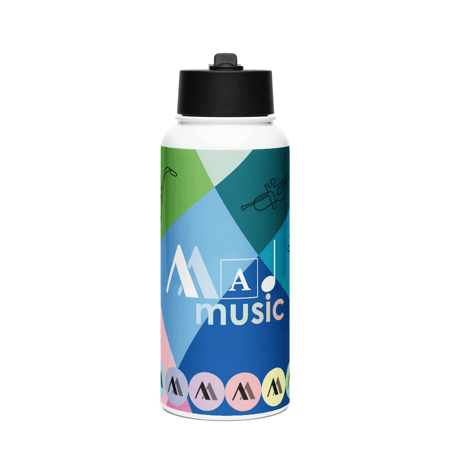 Mad Music Stainless Steel Water Bottle product image (1)