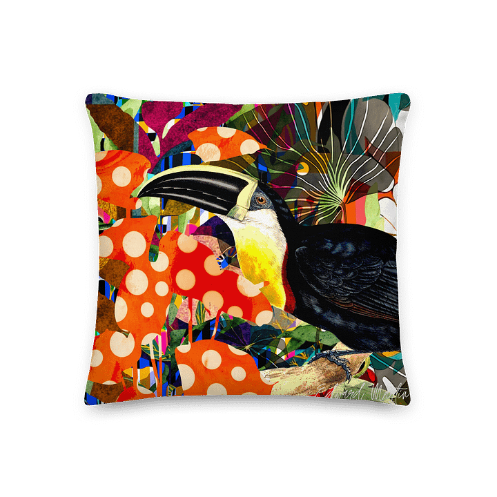 'Jungle Pop' by Edward Martin Premium Pillow product image (3)