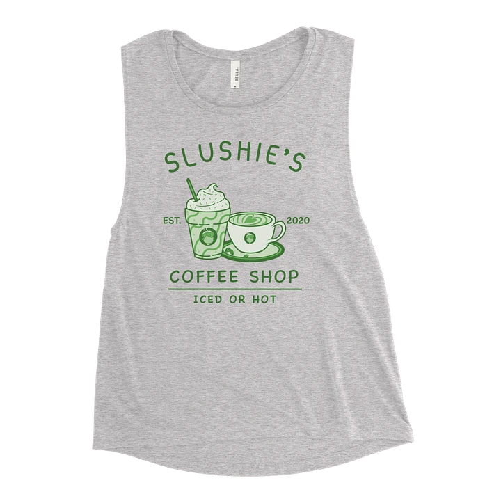 Slushie's Coffee Shop (Green) | Women's Muscle Tank product image (1)