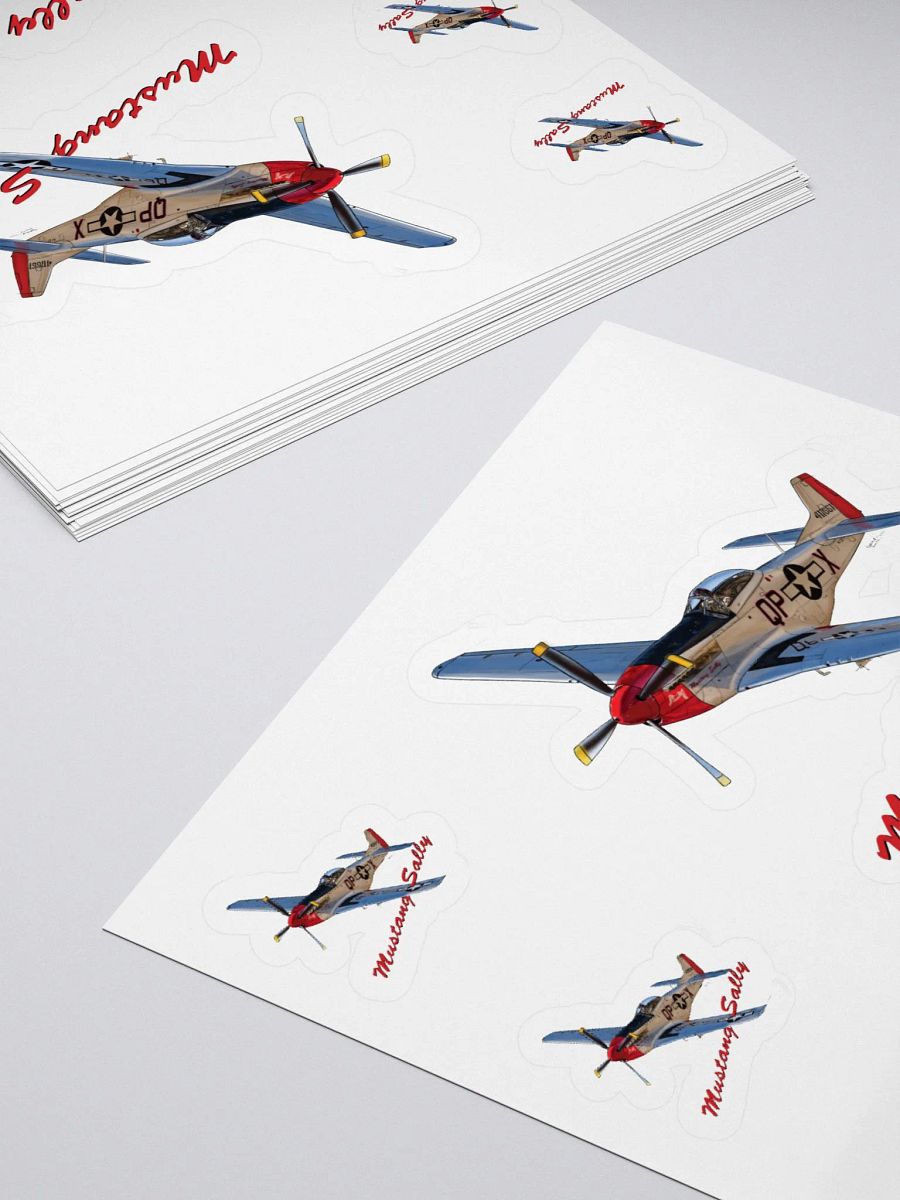Mustang Sally Kiss Cut Sticker Aviation Art product image (4)