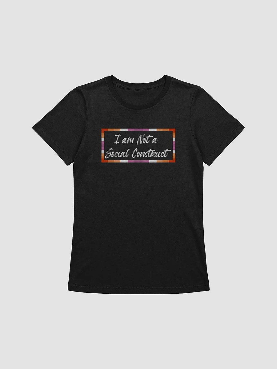 I am Not a Social Construct (lg) (wt)- Lesbian - Women's Relaxed Fit T product image (9)