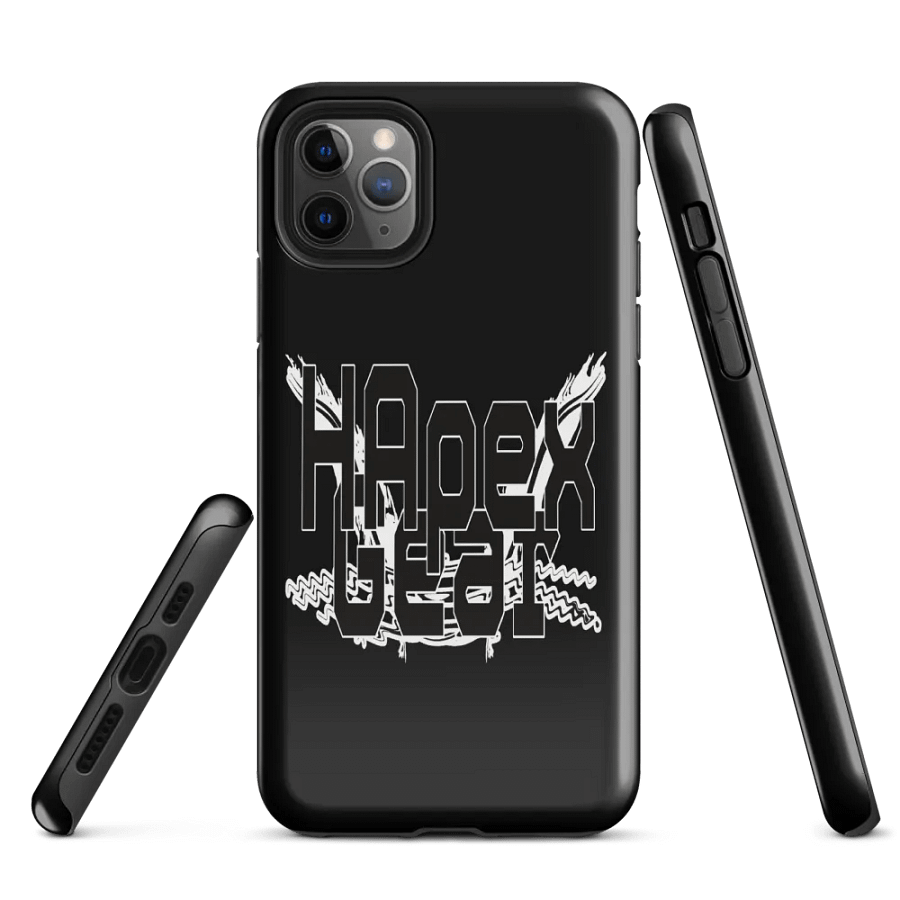 Black HApex Gear Black Logo - Black - Tough Case for iPhone® product image (1)