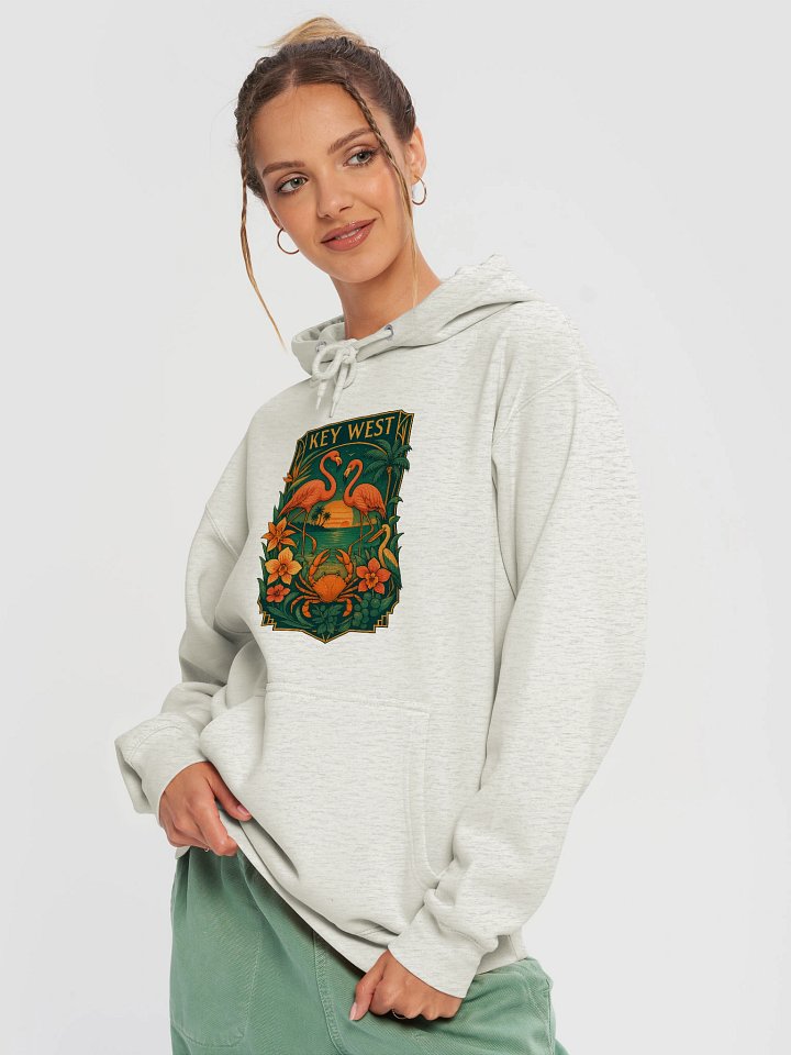 Key West Tropical Conch Republic Hoodie with Flamingos product image (1)