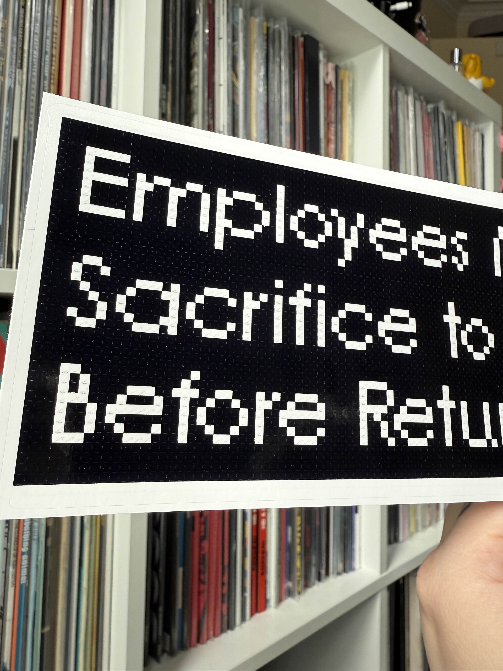 Employees Must Make Sacrifice Hand-washing Sticker product image (2)
