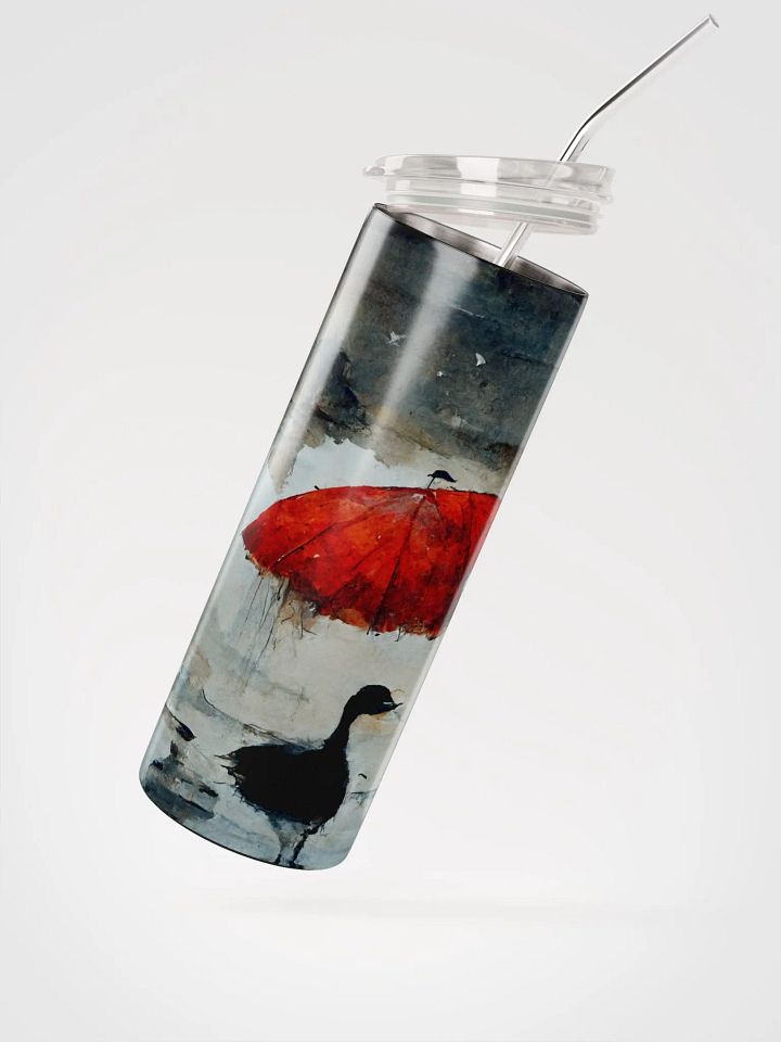 Misty Red Umbrella Stainless Steel Tumbler product image (2)