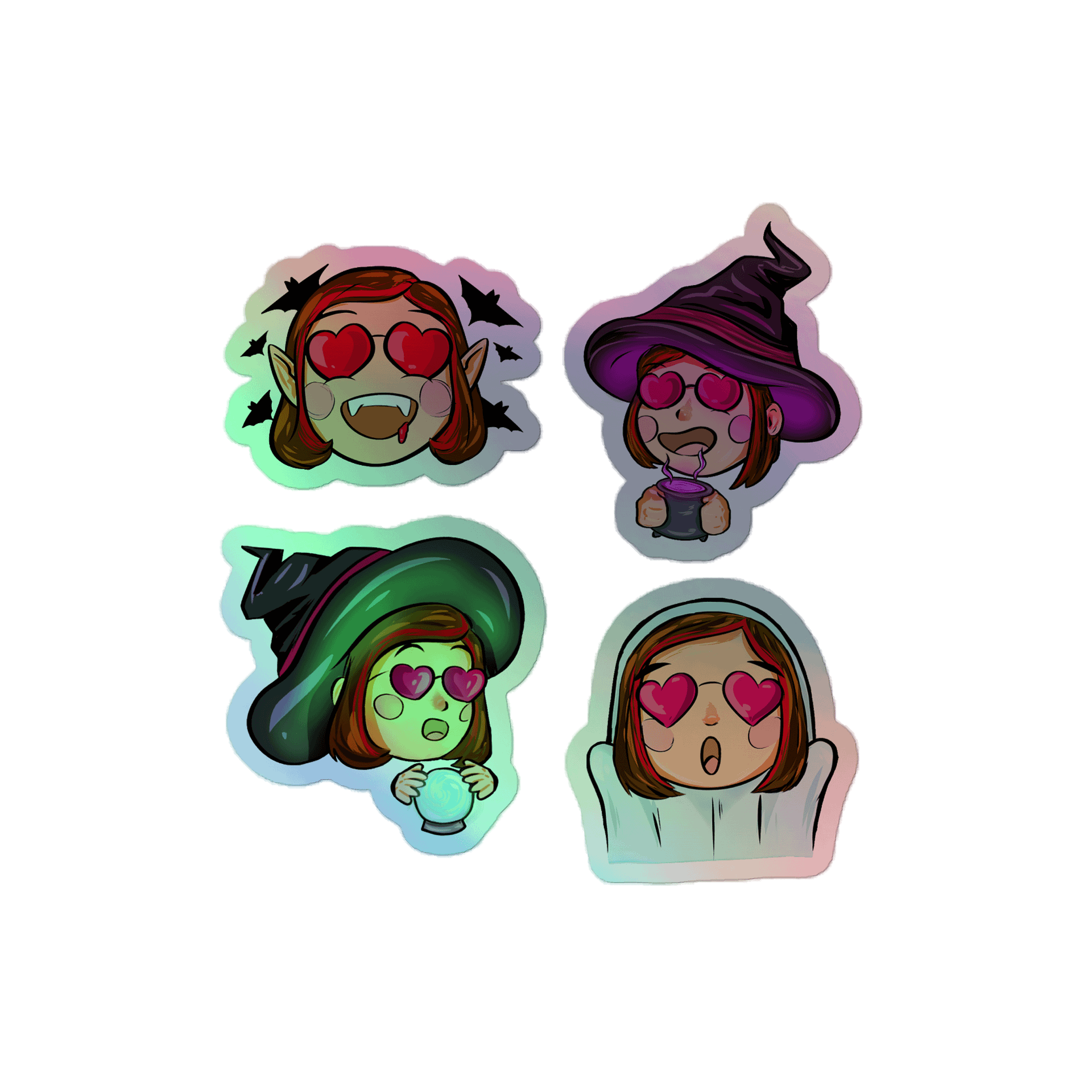 Human1 x Halloween || Holo Kiss-Cut Stickers product image (1)