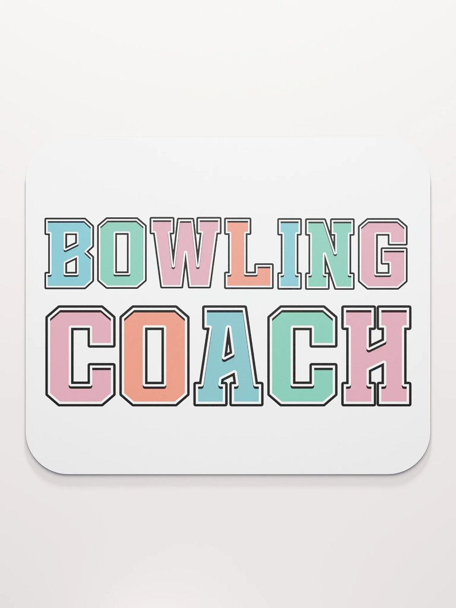 Bowling Coach Colorful Mouse Pad product image (1)