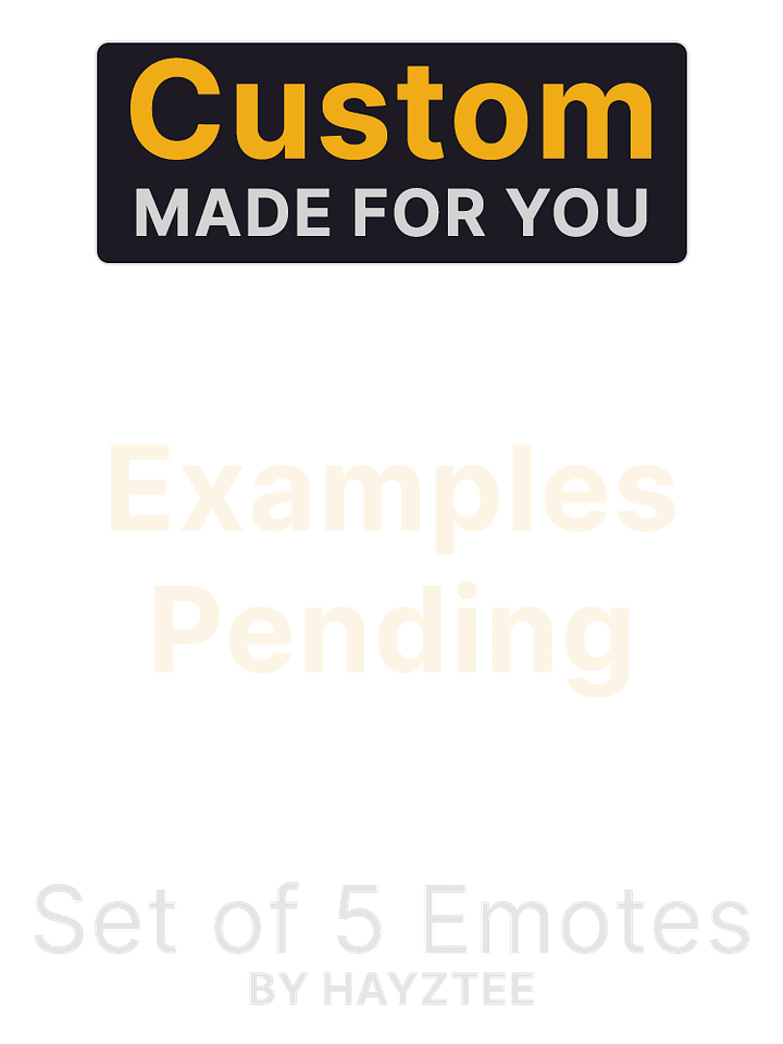 (Set of 5) Custom Handdrawn Emote by HayzTee product image (1)