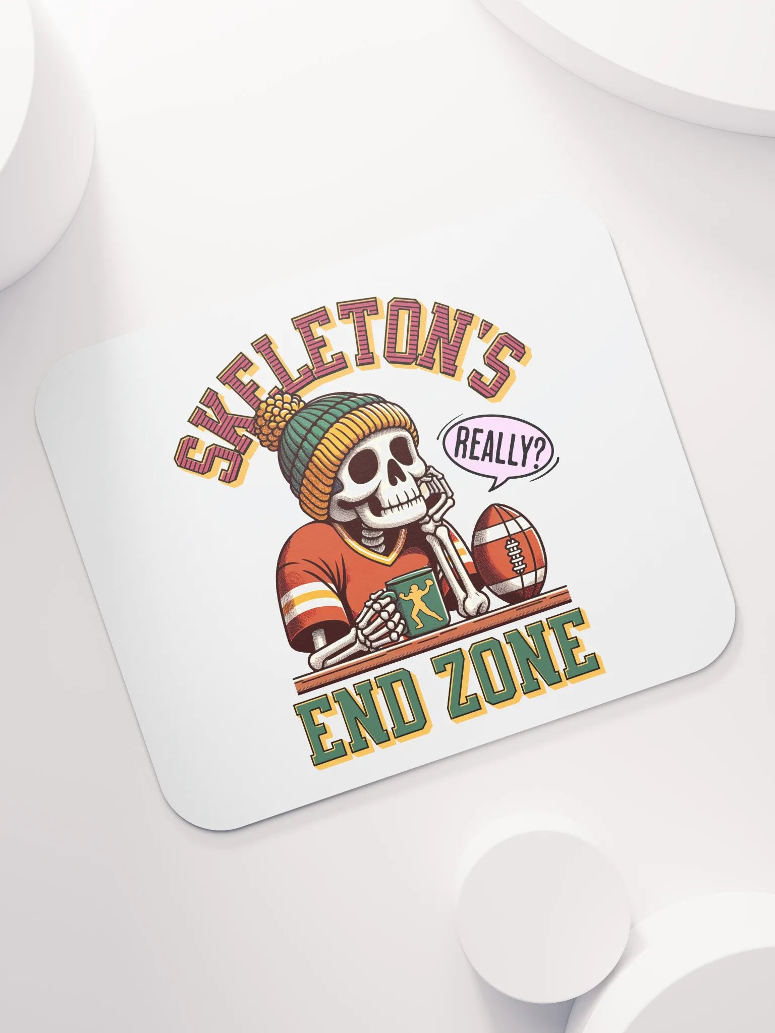 Skeletons End Zone Football Mouse Pad product image (5)