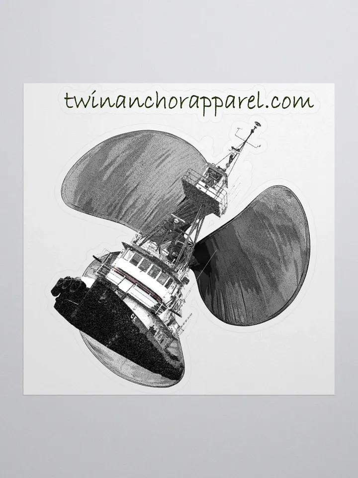 Three blade prop Tug CE Kiss Cut Stickers product image (1)