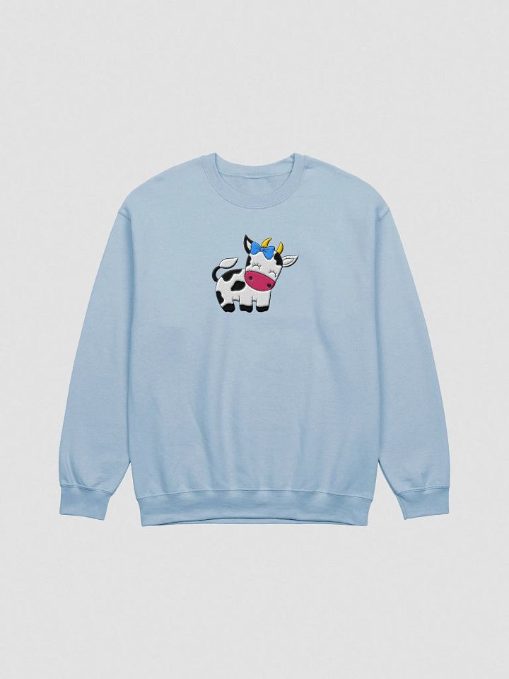 Kawaii Cow Embroidered Sweatshirt product image (2)