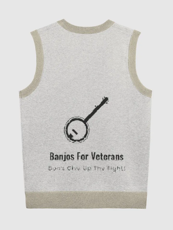 Banjos For Veterans (B4V) Official Logo Knitted V-Neck Vest product image (8)