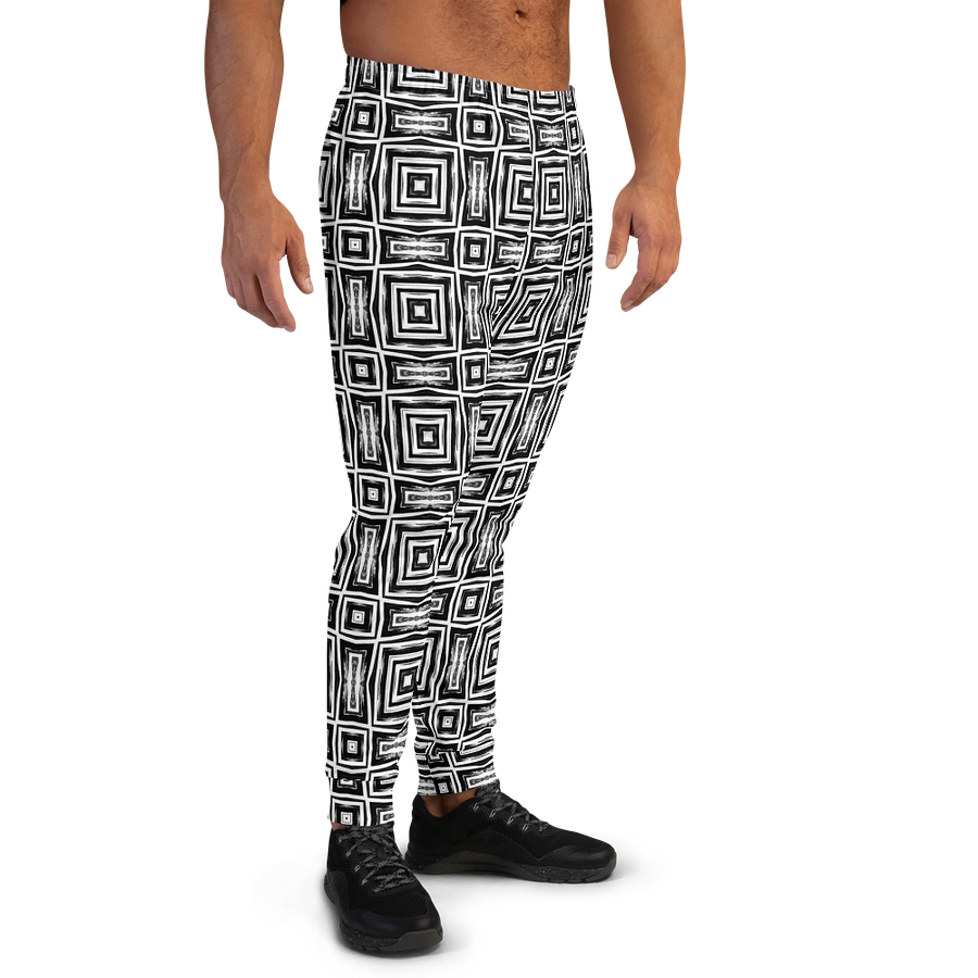 Abstract Monochrome Repeating Pattern Men's Joggers product image (4)