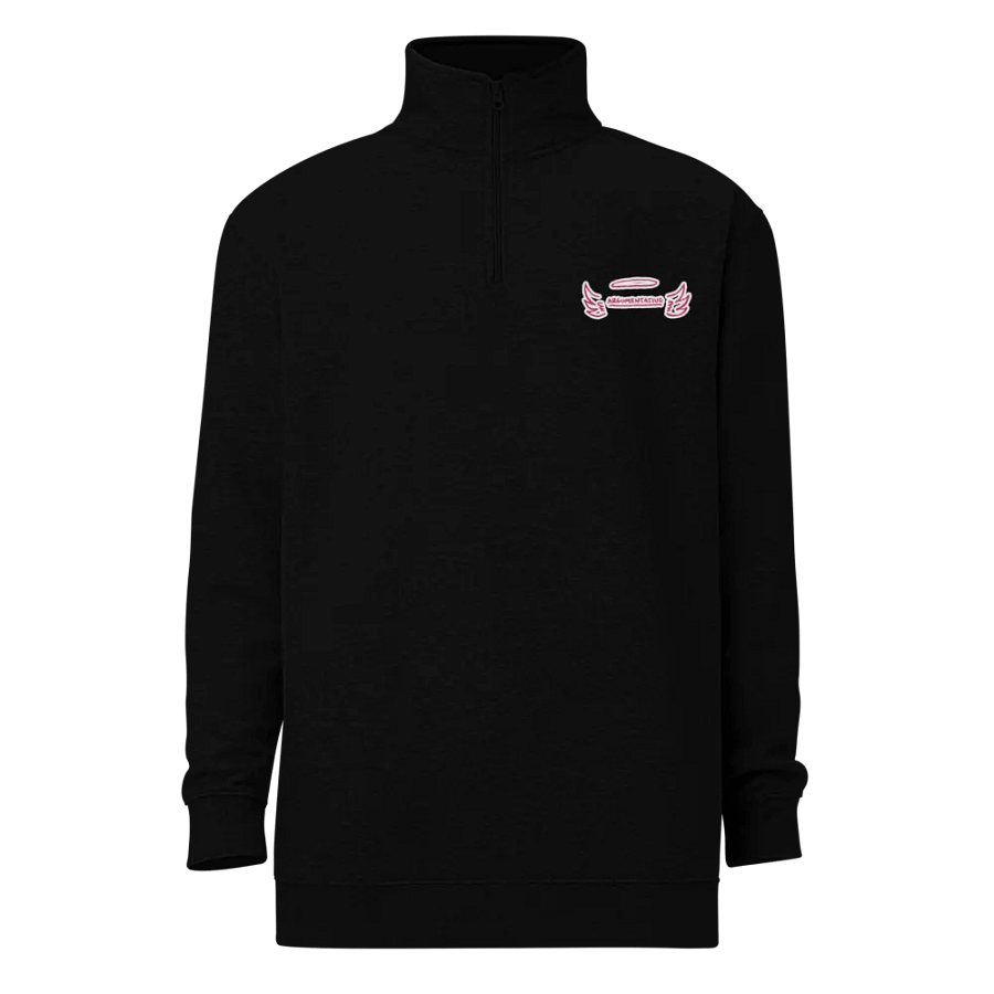 ANGELIC (pink bubble design) embroidered quarter zip product image (2)