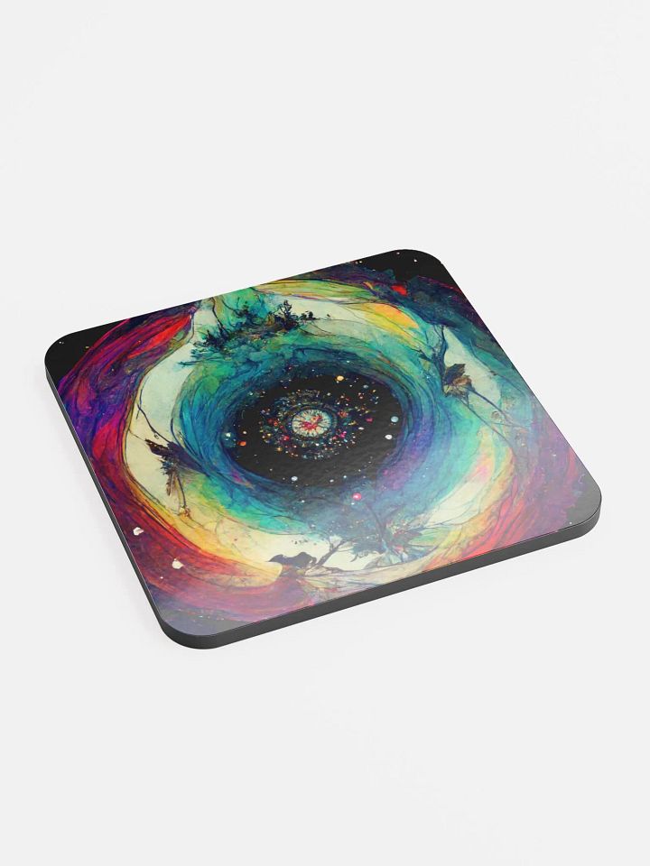 Cosmic Kaleidoscope Cork Coaster product image (2)