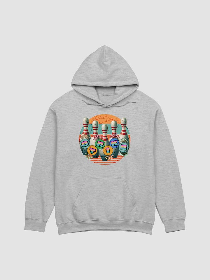 Bowling Pins Strike Retro Hoodie product image (21)