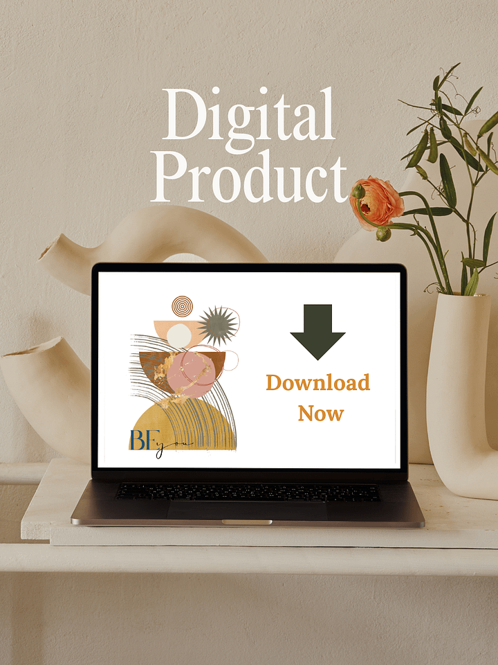 Digital Download 'Be You ' Abstract Art Print product image (2)