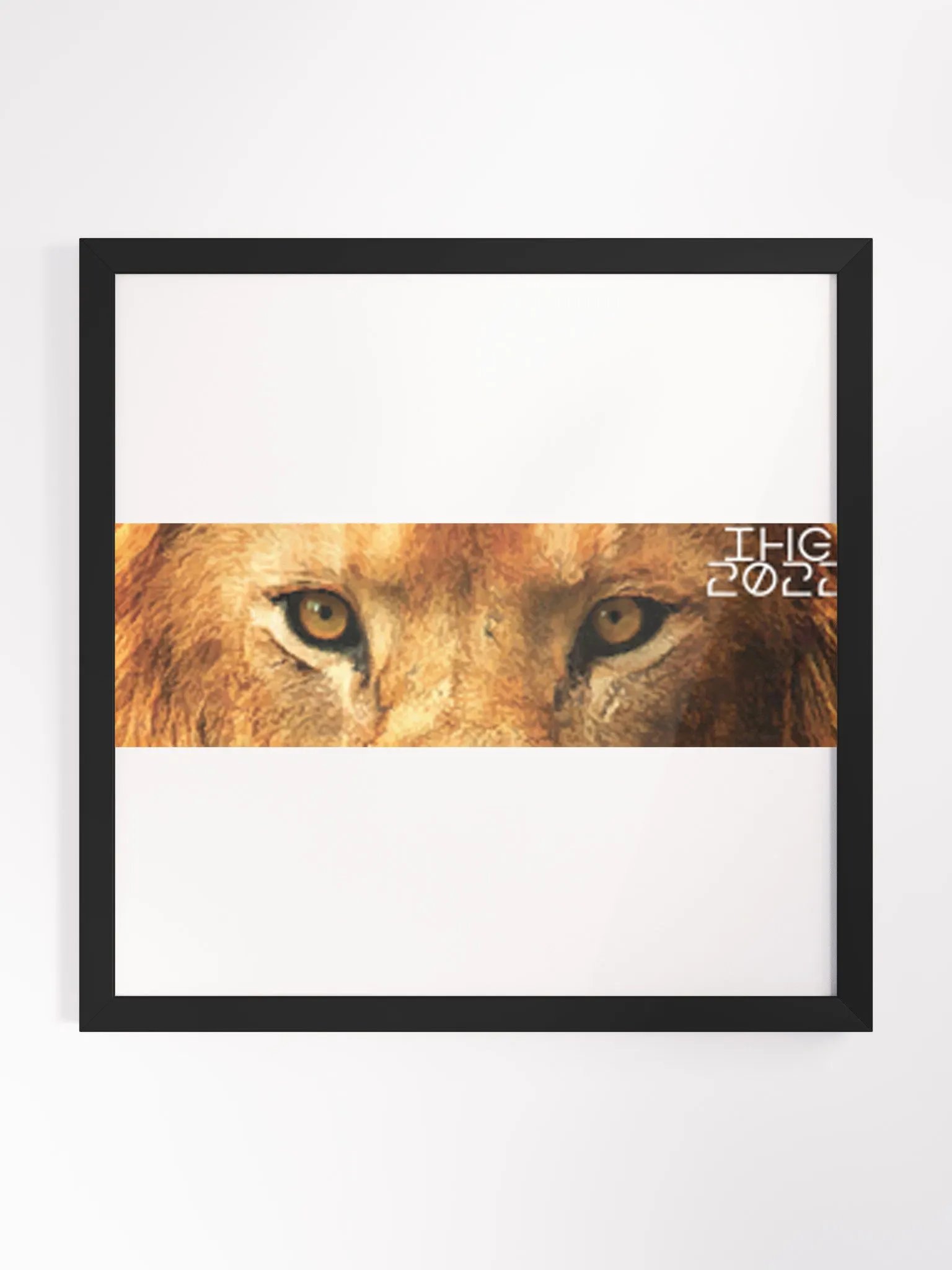 Lion Eyes Digital Drawing Framed Print product image (1)