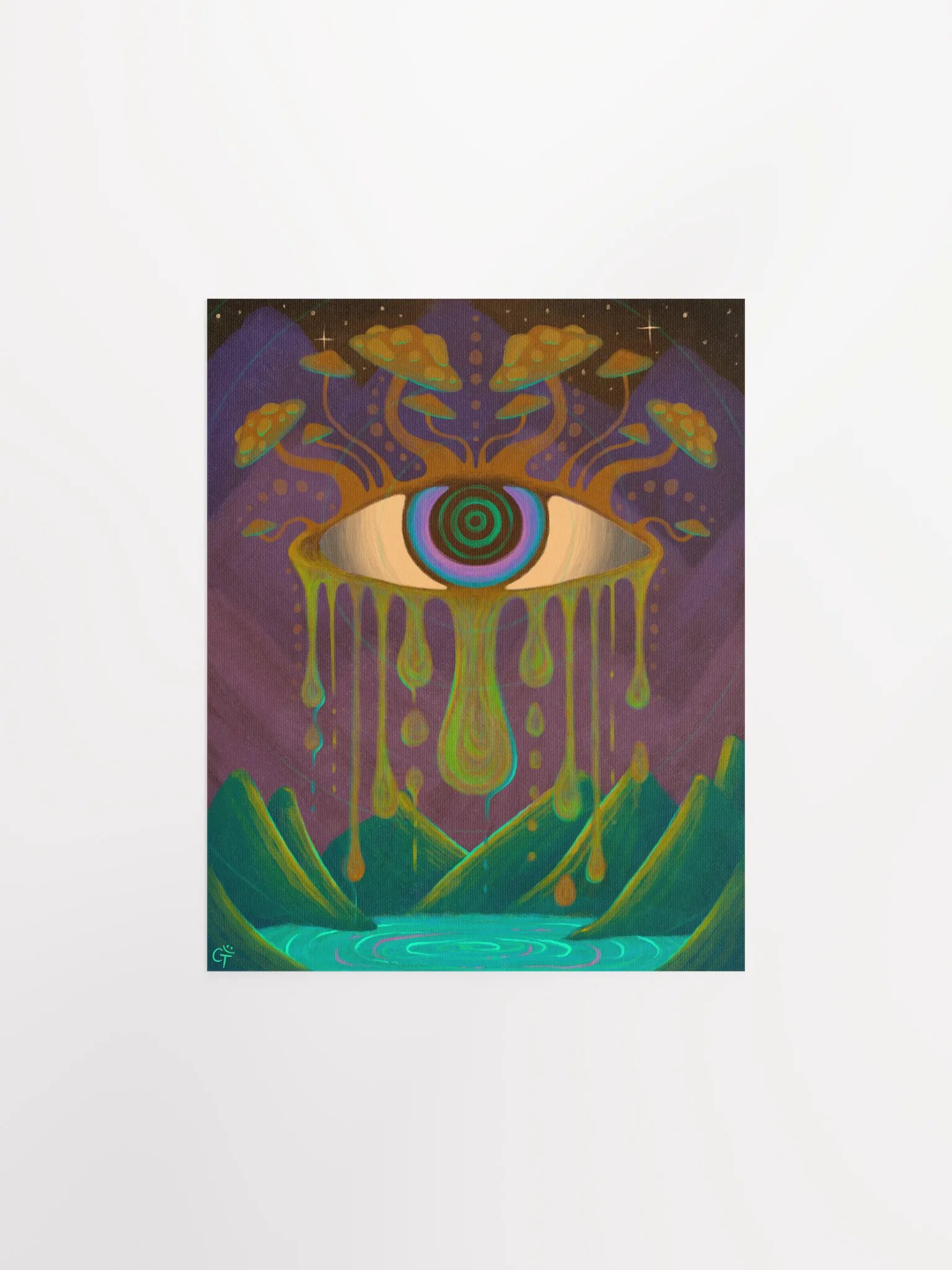 Matte Poster - Drippy Eye Painting product image (1)