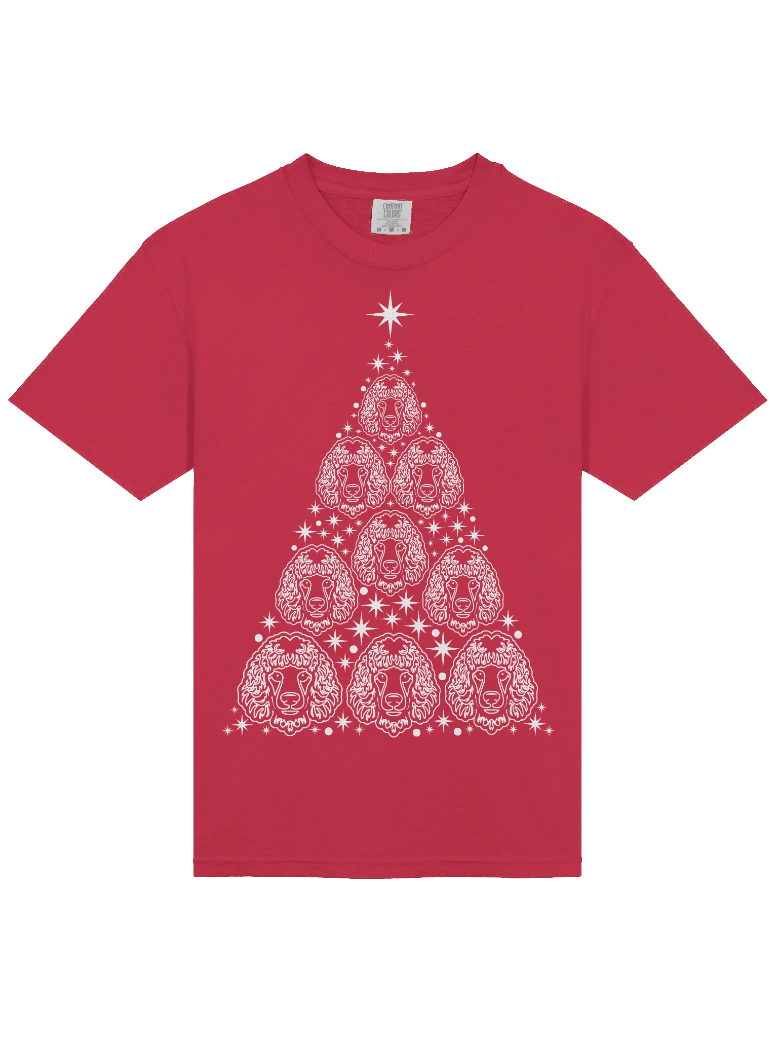 Standard Poodle Christmas Tree T-Shirt product image (5)