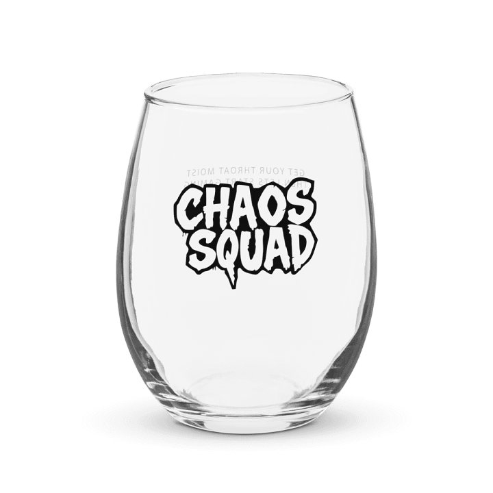 GET YOUR THROAT MOIST THEN LETS START GAMING CHAOS SQUAD GLASS GIFT product image (1)