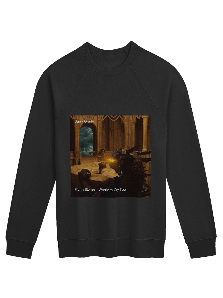 'Elven Stories - Warriors Cry Too' - Unisex Raglan Sweatshirt product image (1)