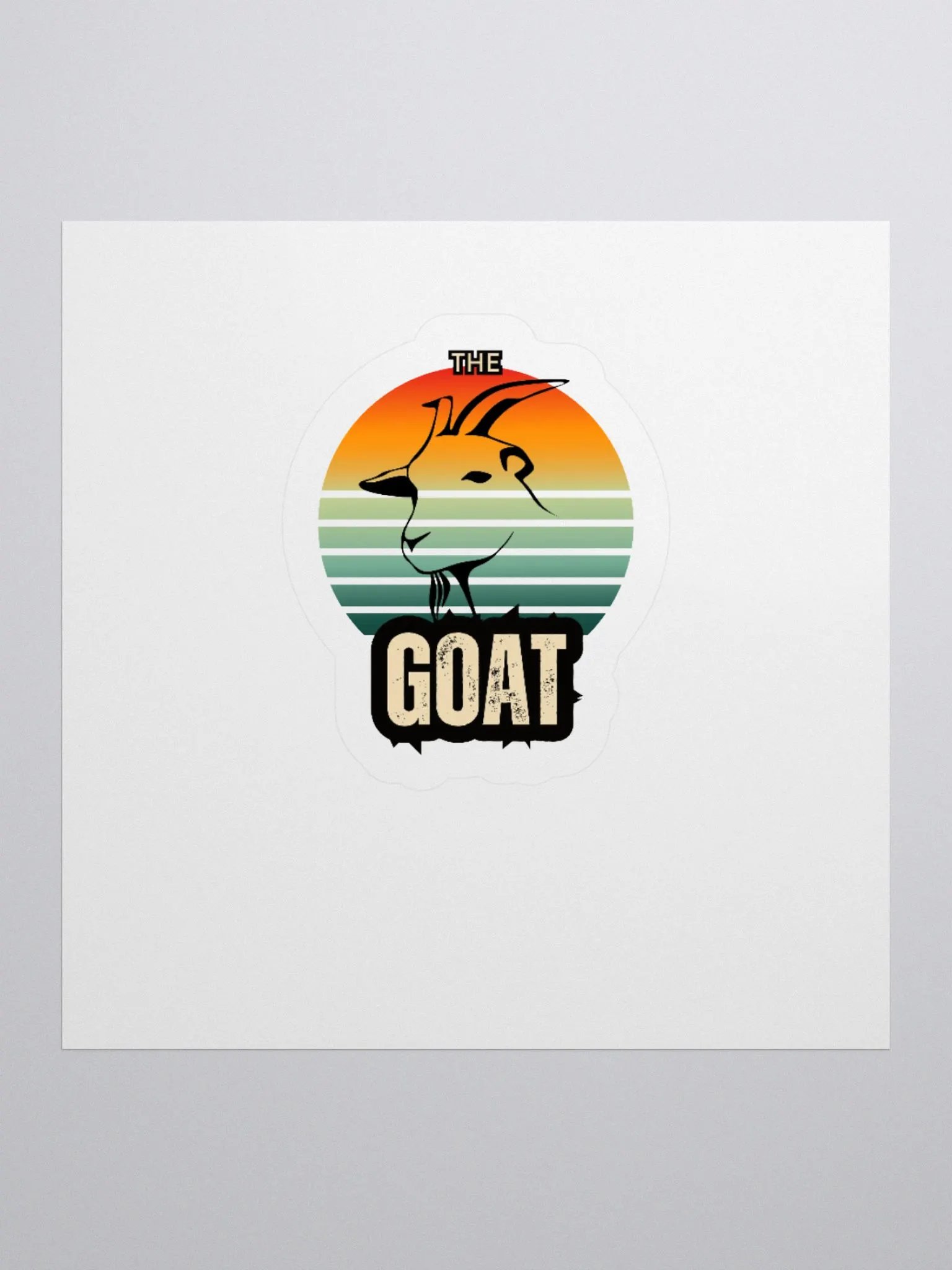 The GOAT Kiss Cut Stickers product image (1)