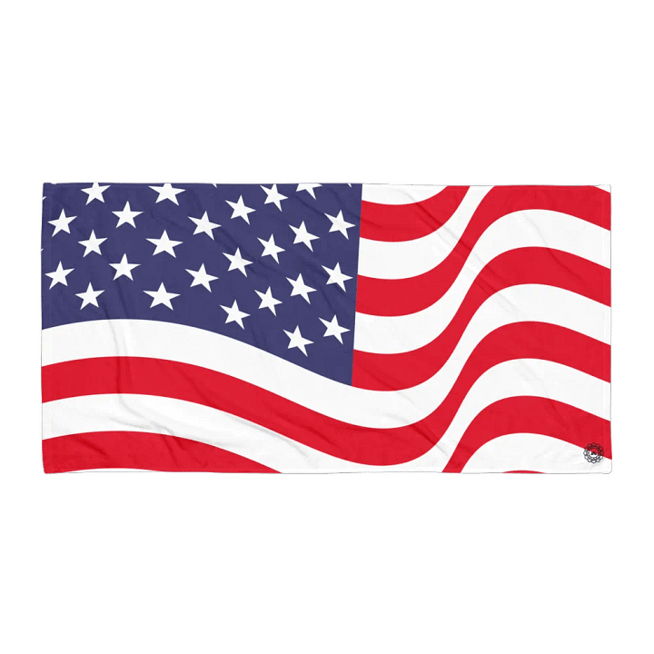 Patriotic Stars & Stripes Sublimated Towel product image (1)