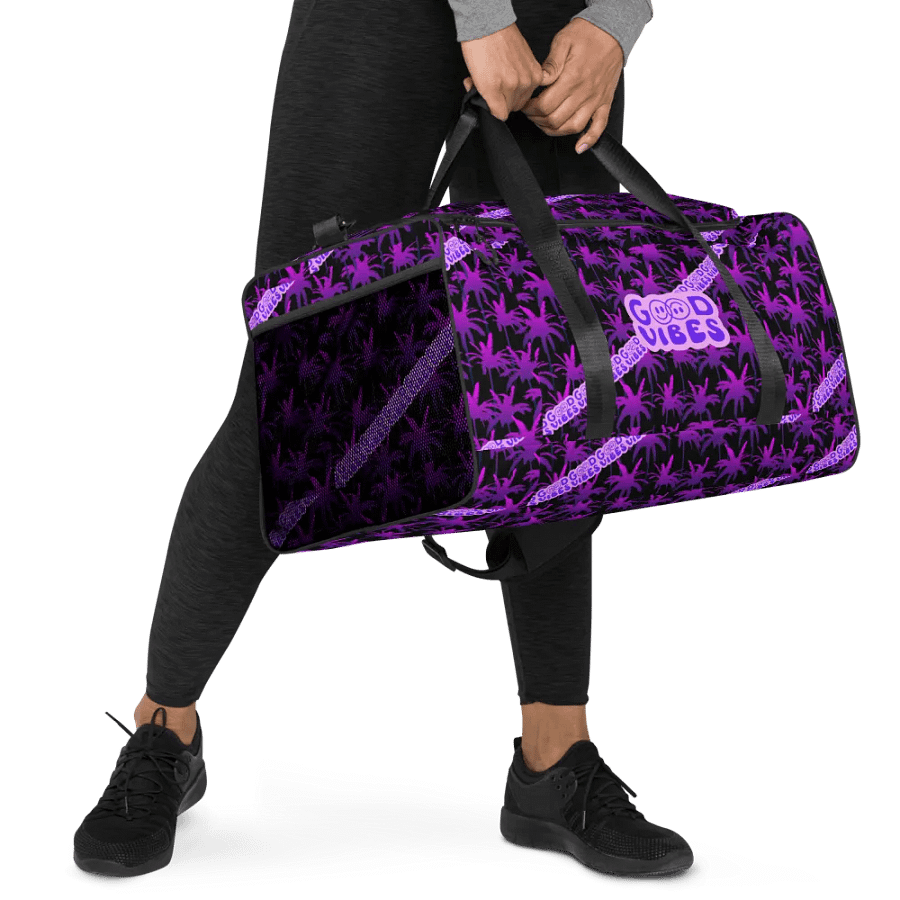 GOOD VIBE ONLY DUFFLE BAG black-purple product image (7)
