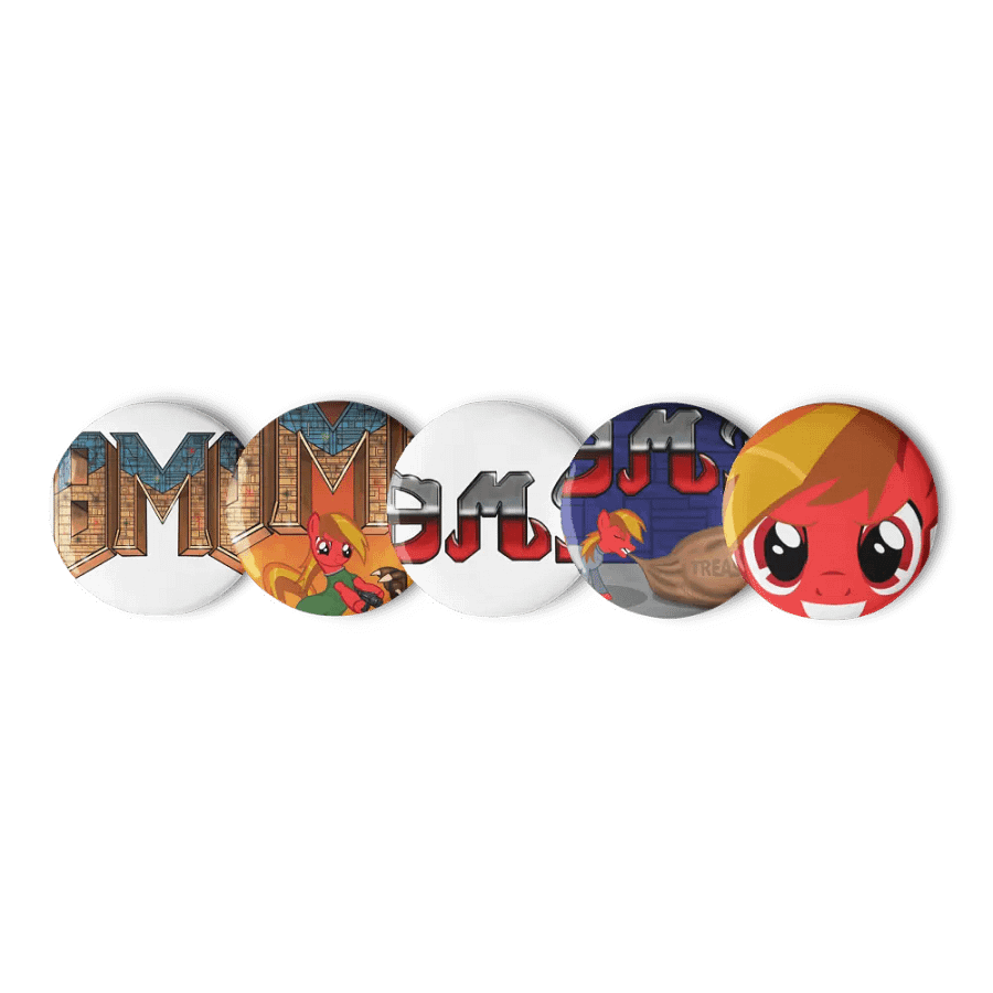 Pin Buttons w/ Logos product image (1)