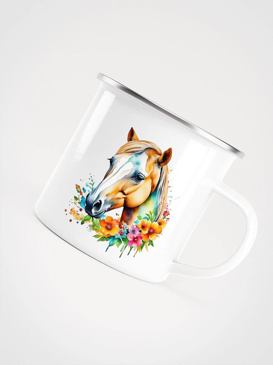 Pretty Watercolor Pony and Flowers product image (4)