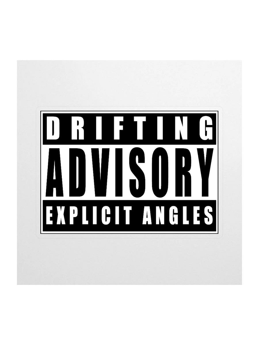 Drifting Advisory Sticker product image (1)