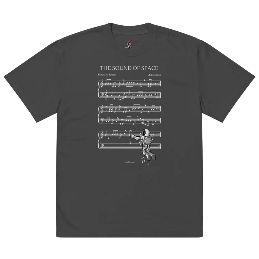 The Sound of Space - (Black Version) - Oversized Tee product image (4)