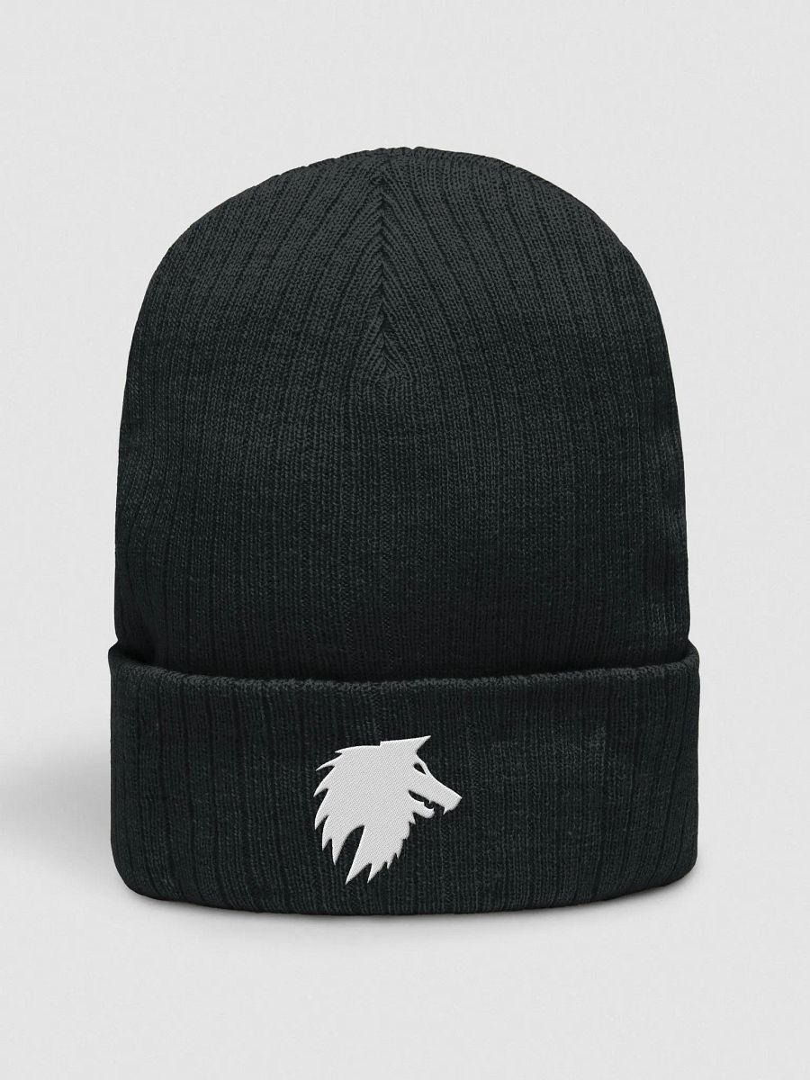 White Wolf No-Text Beanie product image (4)