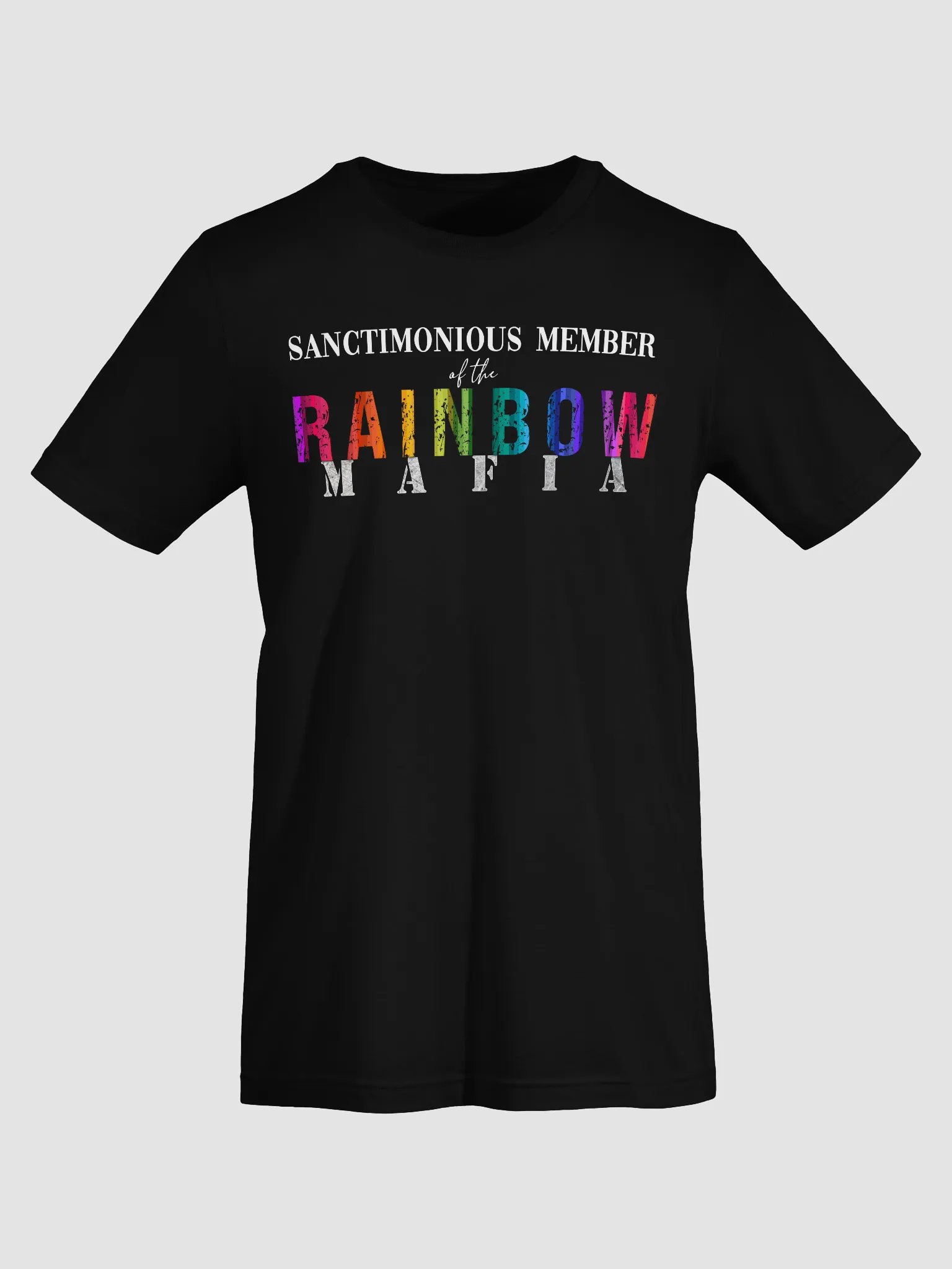 Rainbow Mafia Short Sleeve T-Shirt (Dark Colours) product image (7)