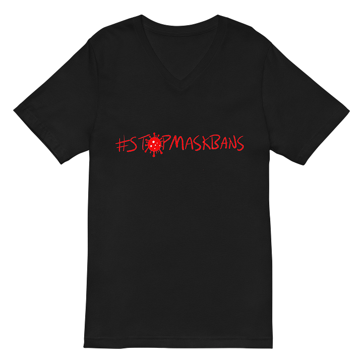 Stop Mask Bans V-Neck Tee product image (2)