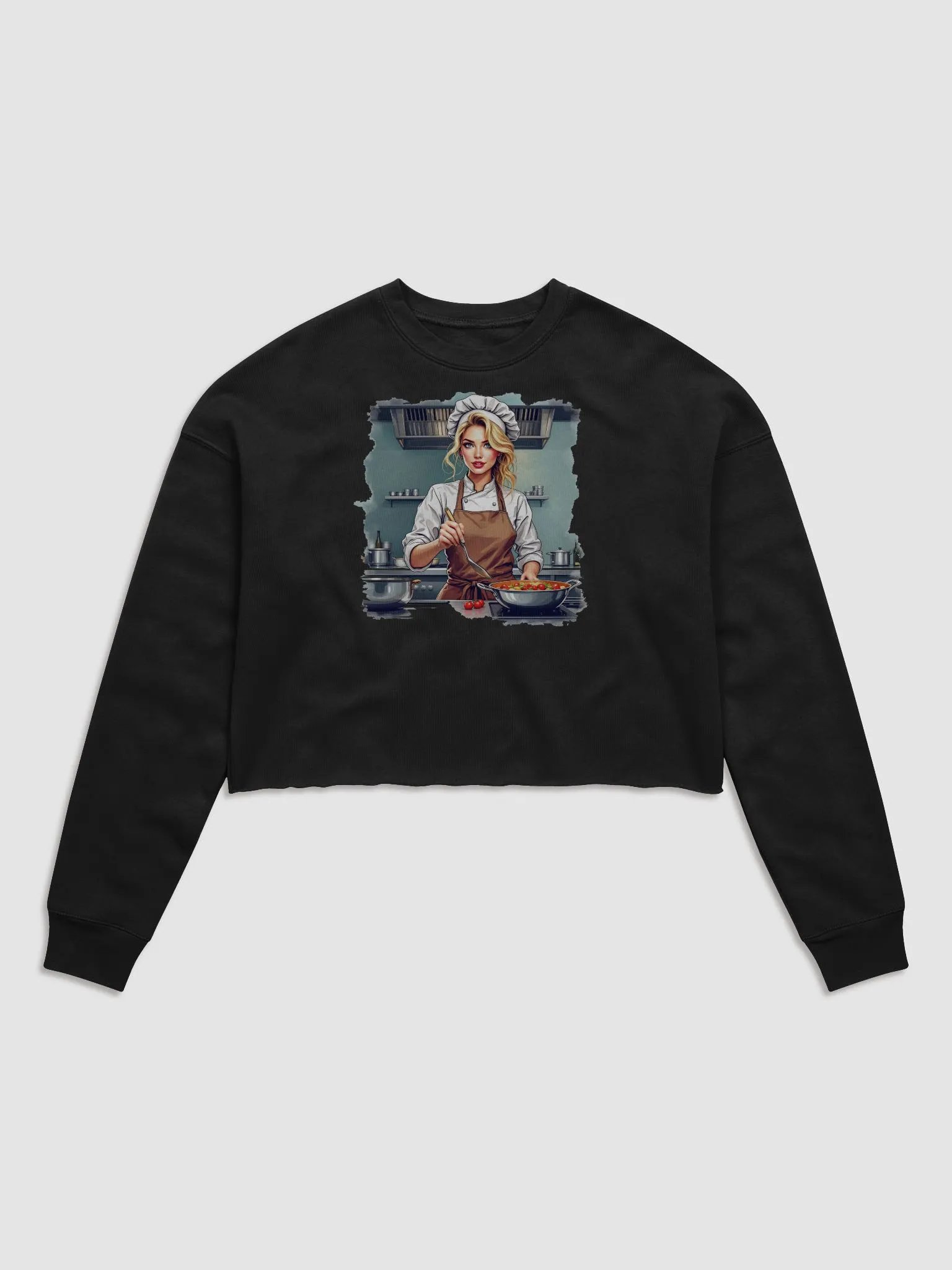Chef Chic Fleece Crop Sweatshirt product image (1)