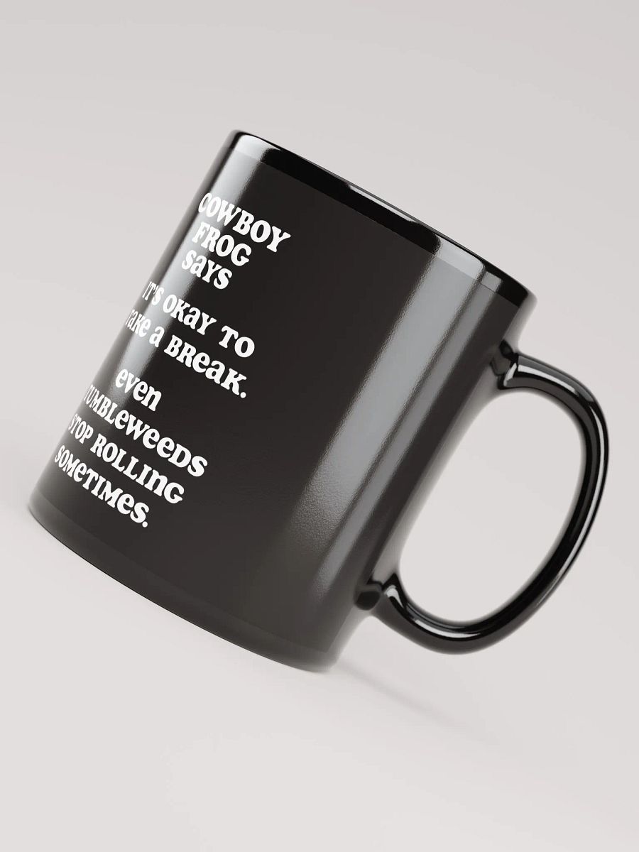 Cowboy Frog - Tumbleweeds Mug Black product image (1)