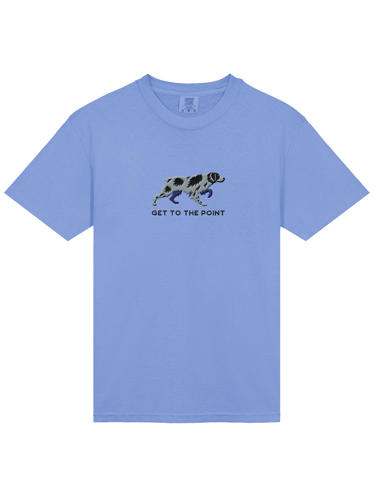 Get to the Point T-Shirt(Embroidered) of a Brittany Spaniel(Blue Merle) product image (18)