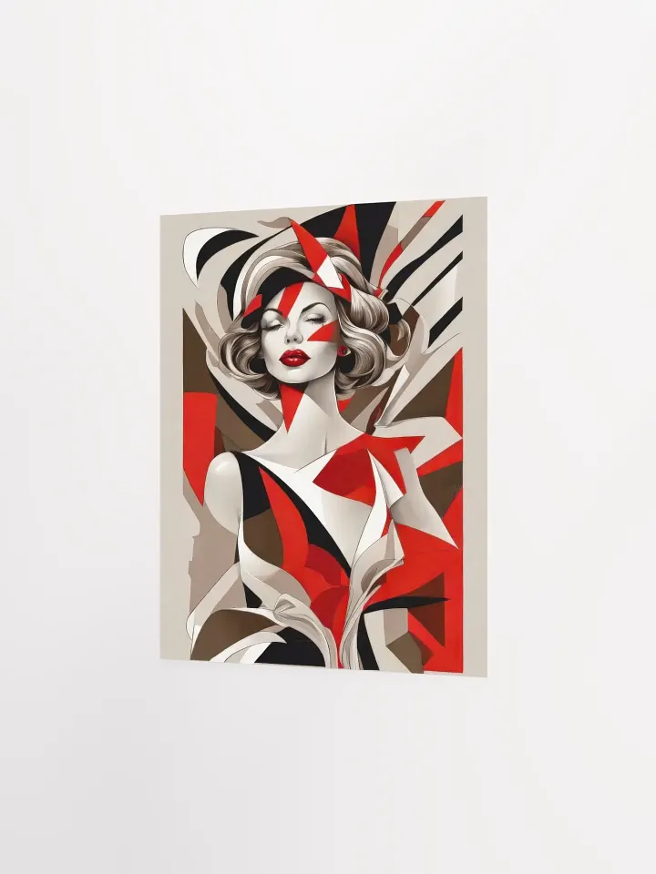 Red Woman - Poster - Small and Standard Sizes - 8x10-11x14-12x16-16x20 Inches product image (2)