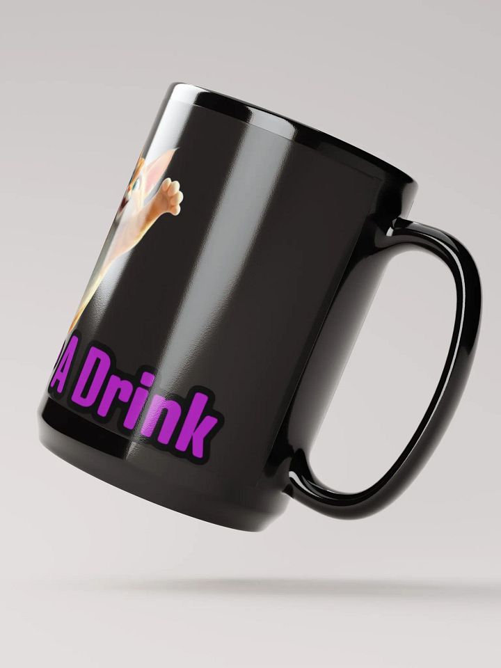 Purrfect Time For A Drink - Black Glossy Mug product image (2)