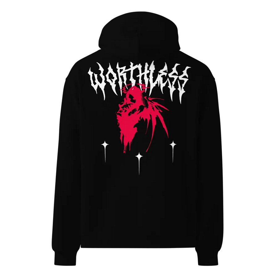 Worthless - Felpa con logo bianco e rosso product image (3)