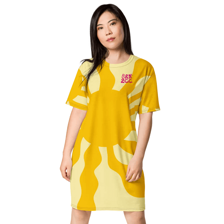 Golden Hour Sun T-Shirt Dress – BOURNE to Cape Cod™ product image (1)