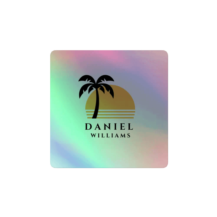 ''Vintage'' Holographic Sticker product image (2)